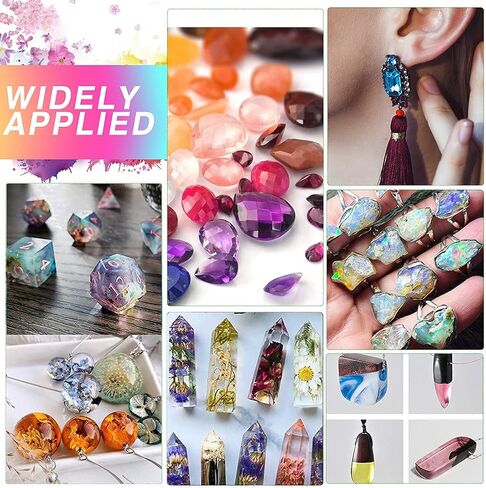 راتنج كريستالي للأشعة فوق البنفسجية من النوع الصلب الشفاف، راتنج إيبوكسي معالج بالأشعة فوق البنفسجية، راتنج شفاف سريع المعالجة بالطاقة الشمسية لقالب الراتنج، وصناعة المجوهرات، والصب والطلاء، 500 جرام in Kuwait