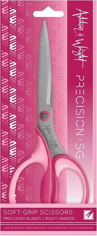 Ashton and Wright - Precision SG - Soft Grip Scissors for Office, Home, Kitchen, and Craft - 210mm / 8" - Steel Blades (Purple, Left Handed) in Saudi Arabia