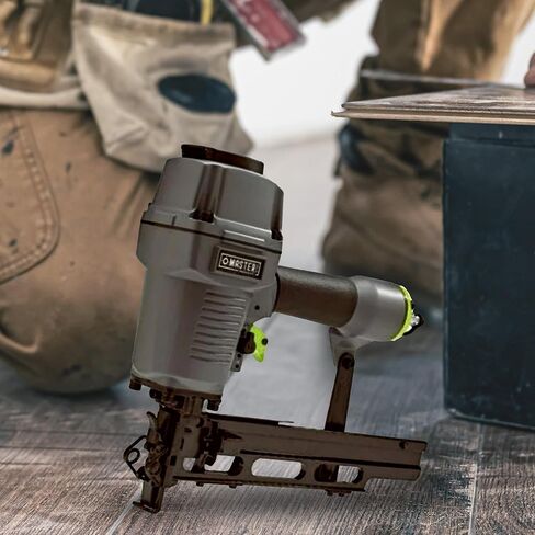 دباسة تنجيد هوائية مقاس 16 مقاس 7/16 بوصة متوسطة التاج مع نظام تعديل العمق بدون أدوات وأنف سريع التحرير in Kuwait