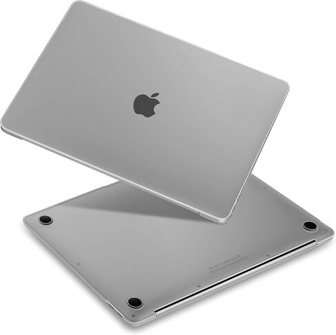 Case for MacBook Air 13" M1 2021 2020 2019 2018 Released A2337/A2179/A1932, Anti-Fingerprint Hard Shell Case with Keyboard Cover & Trackpad Protector & Webcam Cover, Transparent in Saudi Arabia