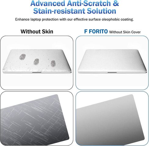 غطاء حماية من القشرة متوافق مع جهاز MacBook Pro 14 بوصة (M2 Pro /M2 Max /M1 Pro /M1 Max) موديل A2442 مع معرف اللمس، وشارات جلدية واقية مضادة للخدش (رمادي فضائي) in Saudi Arabia