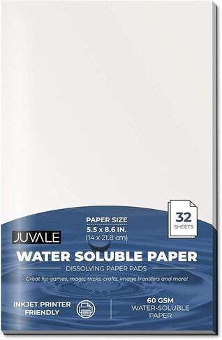 دفتر ملاحظات قابل للذوبان في الماء، ورق تجسس أبيض فارغ، 5.5 × 8.6 بوصة in Saudi Arabia