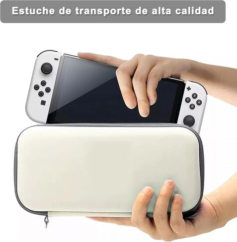 مجموعة ملحقات لجهاز Nintendo Switch OLED، مجموعة ملحقات مع حقيبة حمل، واقي شاشة، كابل شاحن USB، مقابض إبهام، حامل ألعاب متوافق مع Swith OLED(28 en 1) in Saudi Arabia