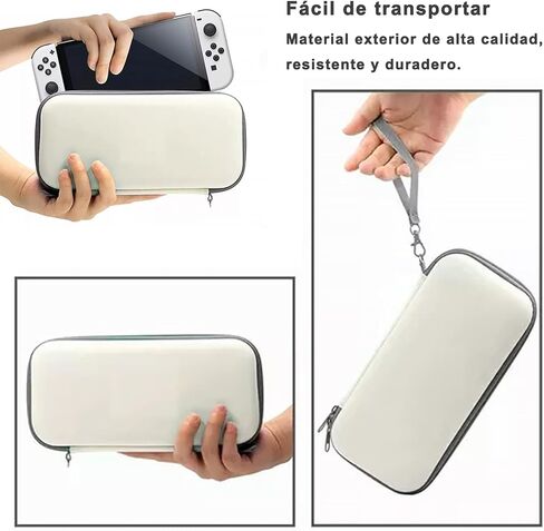 مجموعة ملحقات لجهاز Nintendo Switch OLED، مجموعة ملحقات مع حقيبة حمل، واقي شاشة، كابل شاحن USB، مقابض إبهام، حامل ألعاب متوافق مع Swith OLED(28 en 1) in Saudi Arabia