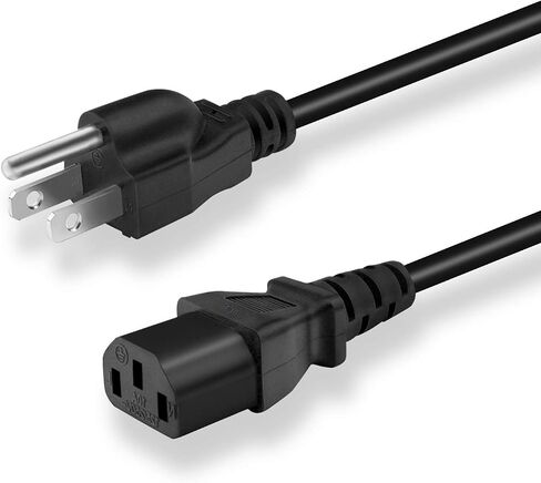 كابل حائط تيار متردد بفتحتين سلك طاقة متوافق مع Dynex TV DX-26L150A11 DX-LCD32-09 DX-L42-10A DX-55L150A11 DX-37L150A11؛ باناسونيك فييرا TC-P50S2 TC-P46S2 TC-P42S2 TC-P50U2 TC-P42U2 TC-P50C2 TC-P46C2 in Saudi Arabia