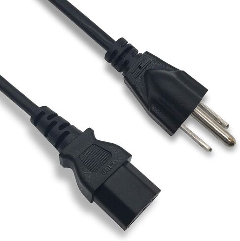 كابل حائط تيار متردد بفتحتين سلك طاقة متوافق مع Dynex TV DX-26L150A11 DX-LCD32-09 DX-L42-10A DX-55L150A11 DX-37L150A11؛ باناسونيك فييرا TC-P50S2 TC-P46S2 TC-P42S2 TC-P50U2 TC-P42U2 TC-P50C2 TC-P46C2 in Saudi Arabia