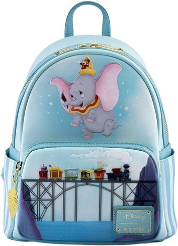 Loungefly Dumbo 80th Anniversary Don't Just Fly Mini Backpack Light Blue in Saudi Arabia