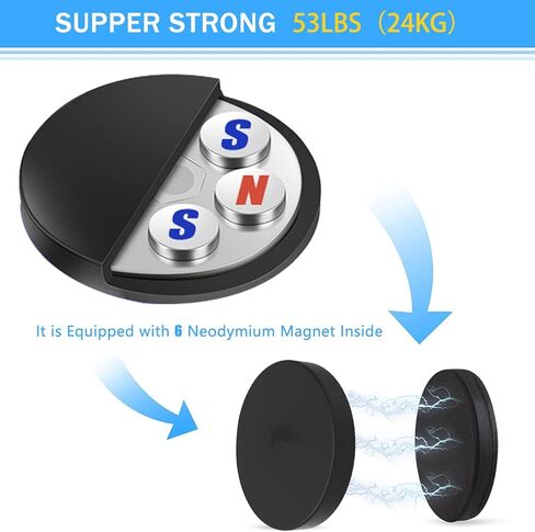 حامل أكواب مغناطيسي، SUS 304 حامل مشروبات مغناطيسي من الفولاذ المقاوم للصدأ لزجاجة المشروبات يمكن أن المشروبات على قارب شاحنة جزازة جهاز مشي صندوق أدوات الشواية in Kuwait