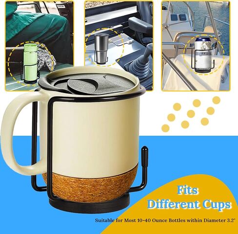 حامل أكواب مغناطيسي، SUS 304 حامل مشروبات مغناطيسي من الفولاذ المقاوم للصدأ لزجاجة المشروبات يمكن أن المشروبات على قارب شاحنة جزازة جهاز مشي صندوق أدوات الشواية in Kuwait