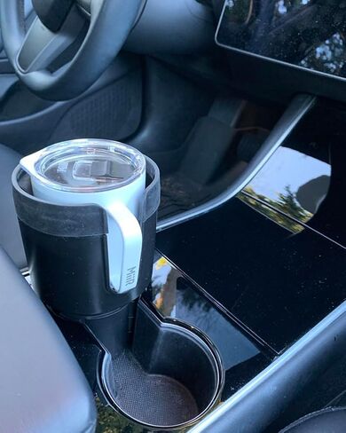 محول موسع لحامل أكواب السيارة من جي إي مع قاعدة قابلة للتعديل، يناسب معظم الزجاجات حتى 3.8 بوصة - قوارير مائية كبيرة 32/40 أونصة، ييتي، in Kuwait