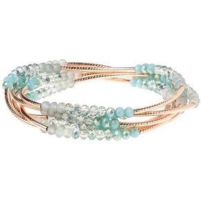 Scout Curated Wears - Women's Scout Wrap Bracelet & Necklace - Neptune/Rose Gold in Kuwait