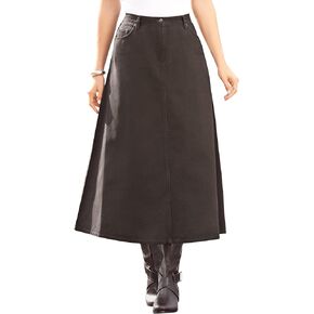 Roaman's Women's Plus Size Complete Cotton A-Line Skirt in Kuwait
