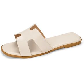 Women's Dressy Flat Sandals Comfortable Slip-On Slide Sandals in Kuwait