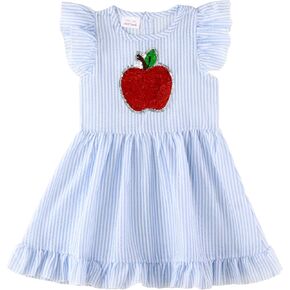 HH Family Back to School Outfits for Girls Kids Toddler Kindergarten Preschool Elementary Classroom Casual Dress in Kuwait