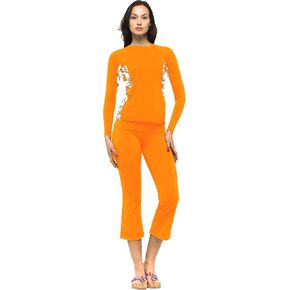 Private Island Women UPF50+ Capri Bootcut Leggings Rash Guard Pants Beach Swimsuit Bathing Swim Bottom (YCP) in Kuwait