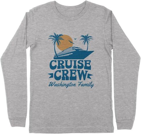 Cruise Crew Washington Family Kids Long Sleeve T-Shirt Youth in Saudi Arabia