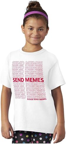 مضحك الساخرة من فضلك أرسل الميمات Crewneck t قمصان بوي in Saudi Arabia