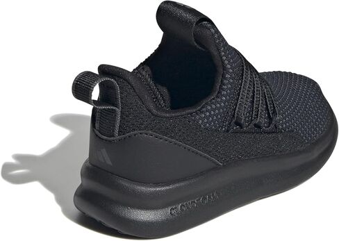 adidas Lite Racer Adapt 7.0 Sneaker, Black/Black/Grey, 12 US Unisex Little Kid in Saudi Arabia