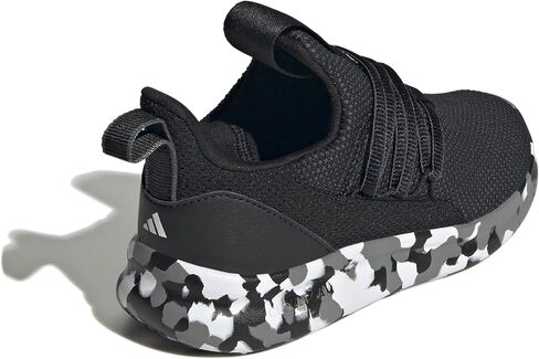 adidas Lite Racer Adapt 7.0 Sneaker, Black/Black/Grey, 12 US Unisex Little Kid in Saudi Arabia