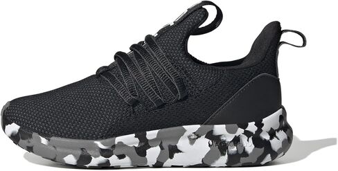 adidas Lite Racer Adapt 7.0 Sneaker, Black/Black/Grey, 12 US Unisex Little Kid in Saudi Arabia