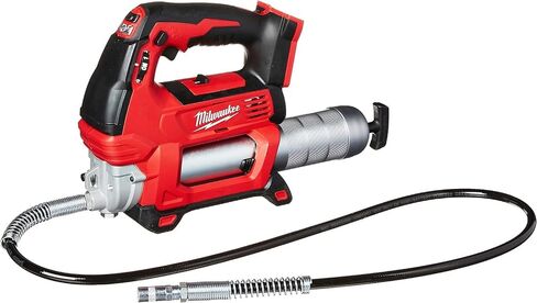 Milwaukee Grease Gun Kit, Tool Combo Included 2646-20 Grease Gun, 2 Pack 48-11-1865 M18 18-Volt Lithium-Ion High Output Battery, 48-59-1812 M12 or M18 Battery Charger in Saudi Arabia