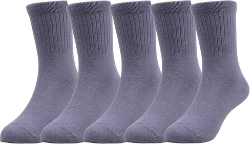 T.H.L.S Kids & Youth Socks 5-Pack, School Uniform Boys & Girls - Seamless Toe Ankle Stripe Socks in Kuwait