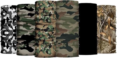 6 Pack Bandana - Seamless Headband, Unisex, Face & Neck Protection, Scarf, Neck Gaiter, UV Protection, Outdoor Sports in Saudi Arabia