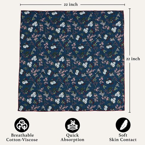 القطن الناعم Viscose Bandana 22''x22 '' للنساء والرجال متعددة الأطعمة وشاح وشاح وشاح in Saudi Arabia