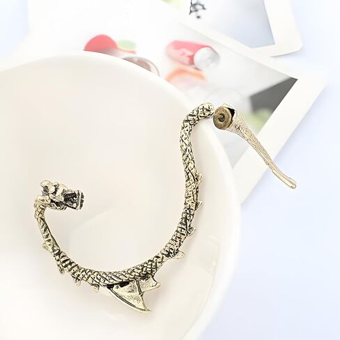 1Pcs Gothic Dragon Ear Cuff for Women Men Cartilage Climber Ear Wrap Dragon Earrings in Saudi Arabia