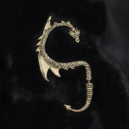 1Pcs Gothic Dragon Ear Cuff for Women Men Cartilage Climber Ear Wrap Dragon Earrings in Saudi Arabia