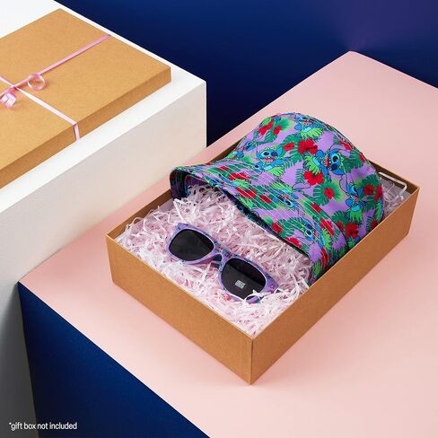 Disney Stitch Sunglasses and Bucket Hat Summer Sun Hat 100% UV Protection Kids Sunglasses Gifts for Girls in Saudi Arabia
