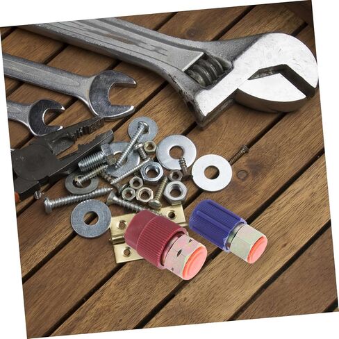 CIIEEEO 4 SET CAR ADAPTER SET DISCHNECT سريعًا للاقتران مع CAPS منخفضة منخفضة الجانبية شحن تجهيزات صمامات الغاز القابلة للإزالة in Kuwait