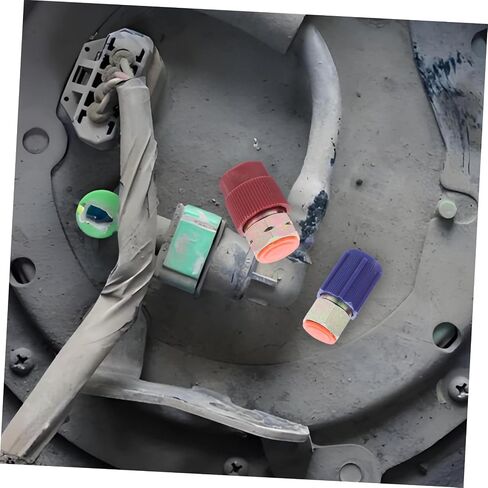 CIIEEEO 4 SET CAR ADAPTER SET DISCHNECT سريعًا للاقتران مع CAPS منخفضة منخفضة الجانبية شحن تجهيزات صمامات الغاز القابلة للإزالة in Kuwait