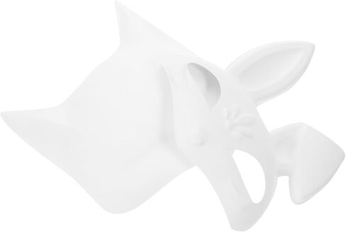 4pcs أقنعة فارغة غير مكتملة أقنعة تنكرية بيضاء PVC لأحزاب الهالوين المسرحية والتشكيل وخيار الصياغة تحت عنوان in Saudi Arabia