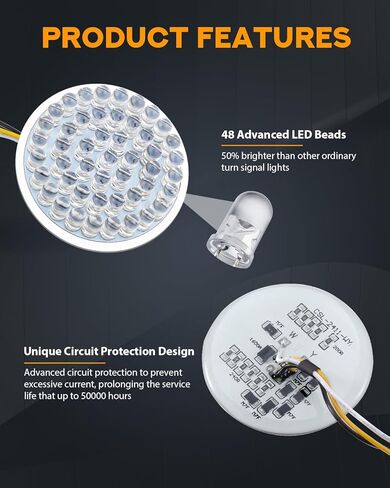 PBYMT 1157 LED إشارة الدوران ضوء الجري على الجري 2 "رصاصة طراز الدخان العدسة مجموعة متوافقة مع هارلي تورنج رود شارع إلكترا Glide 1997-2024 in Kuwait