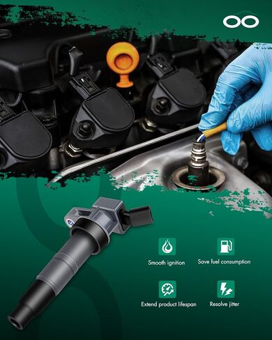 حزمة ملفات الإشعال من SCITOO تناسب Kia for Sportage 2.4L 2011-2016 لـ Sorento 2.4L 2011-2015 لـ Rondo 2.4L 2009-2012 لـ Equus 4.6L 2011 UF-611 C1667 5C1724 مجموعة من 4 in Saudi Arabia