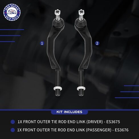 2PCS TIE ROD END ، نهايات قضيب التعادل الخارجي الداخلي الأمامي متوافق مع 2003-2009 شيفروليه تريل بليزر ، 2003-2009 GMC ENVOY ، 2004-2007 بويك راينير ، 2003-2008 ISUZU ASCANDER ES3676 ES3675 in Saudi Arabia