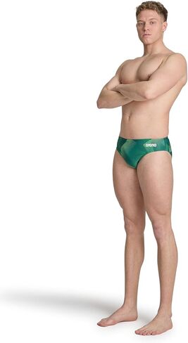 ARENA Men Performance Halftone Swim Briefs Athletic Swimwear Professional Swimsuit in Kuwait