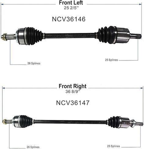 Front CV Axle Shaft Assembly fit for Honda Civic 2016 2017 2018 2019 2020 2021, FWD Automatic Trans L4 2.0L, EX LX LX-P Models, CV Joint Axle Shaft Front Passenger Driver Side in Saudi Arabia