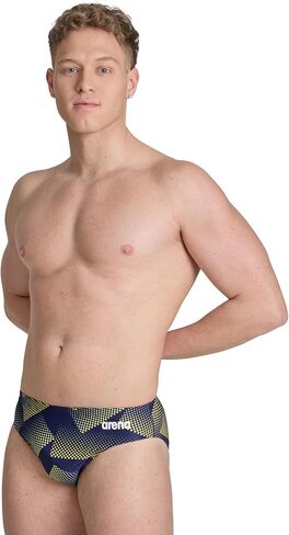 ARENA Men Performance Halftone Swim Briefs Athletic Swimwear Professional Swimsuit in Kuwait