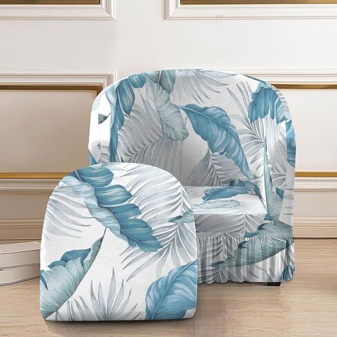 2 قطعة نادي كرسي Slipcover امتداد كرسي كرسي برميل الأذرع يغطي أغطية كرسي ناعم قابلة للغسل أغطية أغطية أغطية كرسي غرفة المعيشة in Kuwait