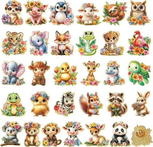 30 Pcs Cute Enamel Pins Bulk Plant Flowers Animal Halloween Gothic Fall Pumpkins Spring Cartoon Lapel Brooches Pin Fun Jewelry Gift for Clothes Bags Hats Accessories in Saudi Arabia