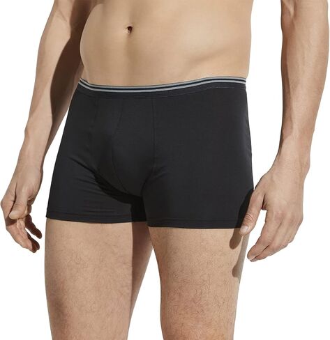 Zimmerli Men's Pure Comfort Compless Cotton Boxer Boxer ، 1721464 ، Black ، M. in Saudi Arabia
