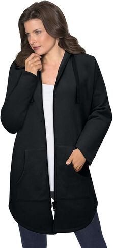 Roaman's Women's Plus Size Fleece Zip Hoodie Sweatshirt in Kuwait