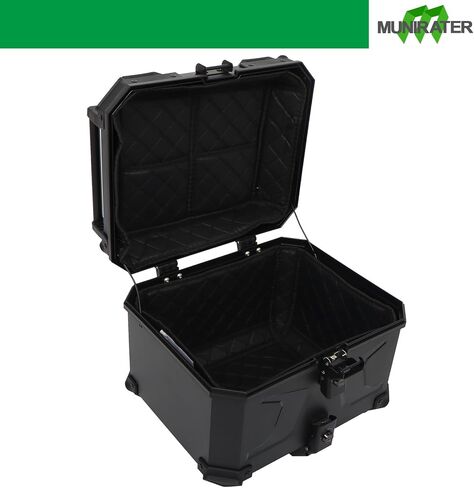 Munirater Motorcycle Top Box Trunk دراجة نارية مع قفل أدوات الدراجات النارية أدوات التخزين خوذة قابلية القفل 45L in Saudi Arabia
