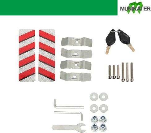 Munirater Motorcycle Top Box Trunk دراجة نارية مع قفل أدوات الدراجات النارية أدوات التخزين خوذة قابلية القفل 45L in Saudi Arabia