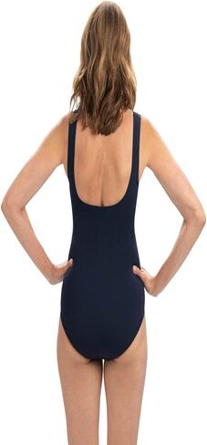 Dolfin Aquashape Women's One Piece Swimsuit - Solid Moderate Cut Athletic Scoop Back Lap Suit in Saudi Arabia