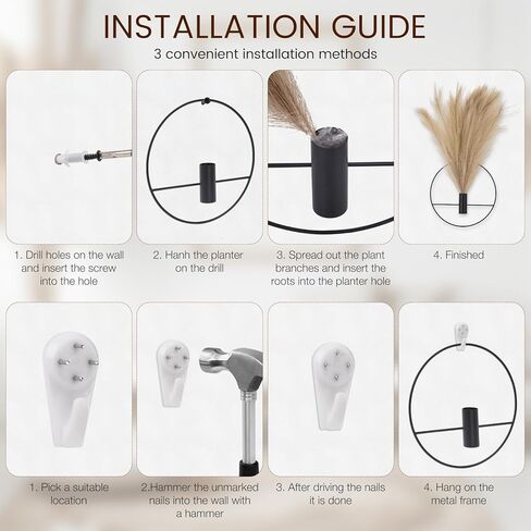 3 قطع نباتات حائط ديكور صناعي، ديكور جدار نباتي معدني، ديكور جدار بوهو، ديكور حائط غرفة المعيشة والمكتب (الأوكالبتوس) in Kuwait