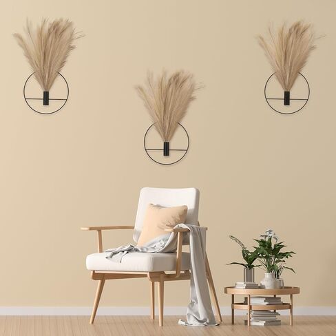 3 قطع نباتات حائط ديكور صناعي، ديكور جدار نباتي معدني، ديكور جدار بوهو، ديكور حائط غرفة المعيشة والمكتب (الأوكالبتوس) in Kuwait