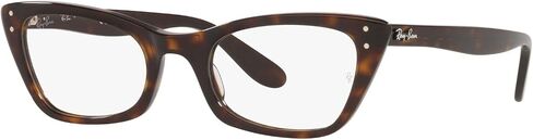 Ray-Ban Women's RX5433 Cat Eye Prescription Eyewear Frames, Striped Blue/Demo Lens, 51 mm in Saudi Arabia